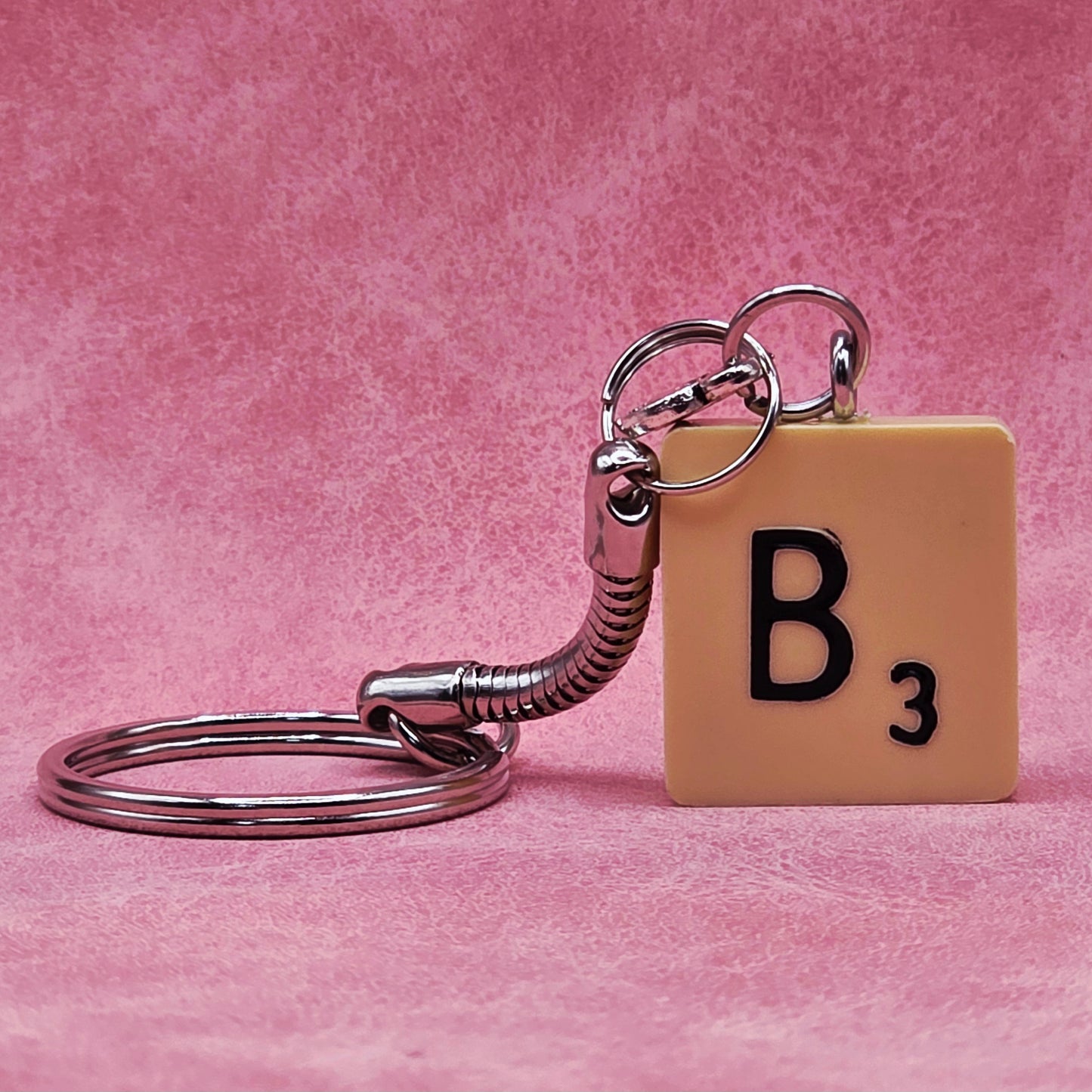 Handmade Vintage Scrabble® Tile Keyring - Letters A, B, F, G, H, L, N, S, W, Y