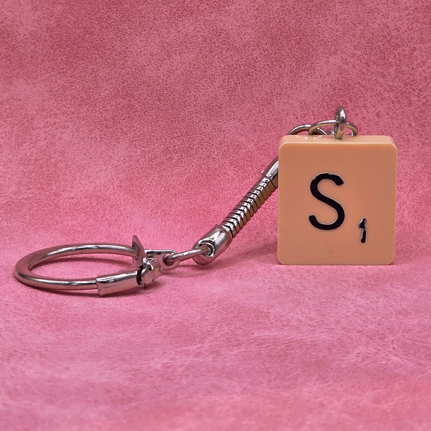 Handmade Vintage Scrabble® Tile Keyring - Letters A, B, F, G, H, L, N, S, W, Y