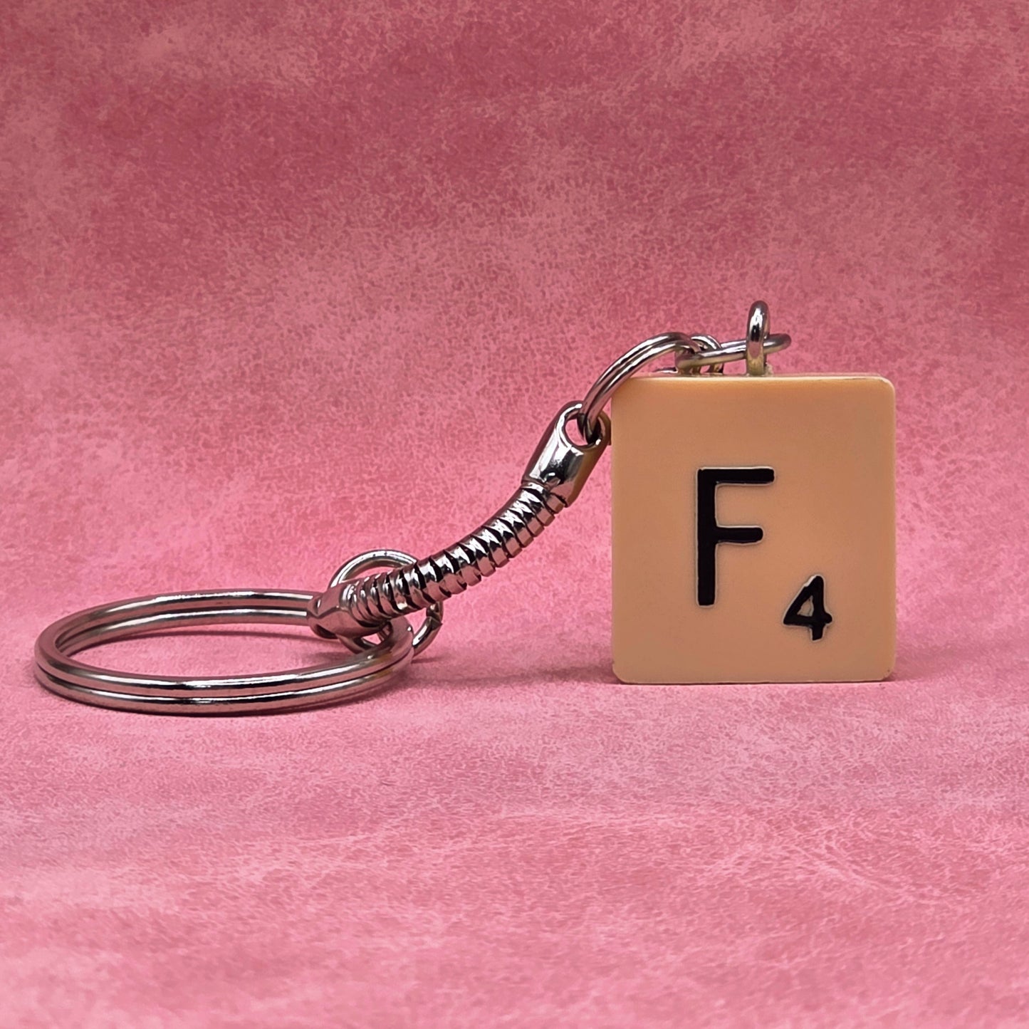 Handmade Vintage Scrabble® Tile Keyring - Letters A, B, F, G, H, L, N, S, W, Y