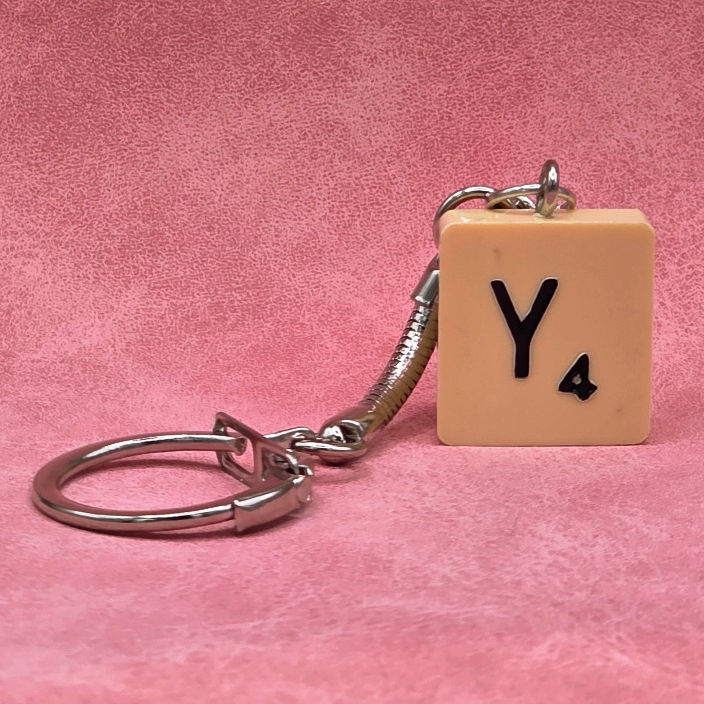 Handmade Vintage Scrabble® Tile Keyring - Letters A, B, F, G, H, L, N, S, W, Y
