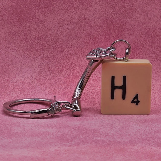 Handmade Vintage Scrabble® Tile Keyring - Letters A, B, F, G, H, L, N, S, W, Y