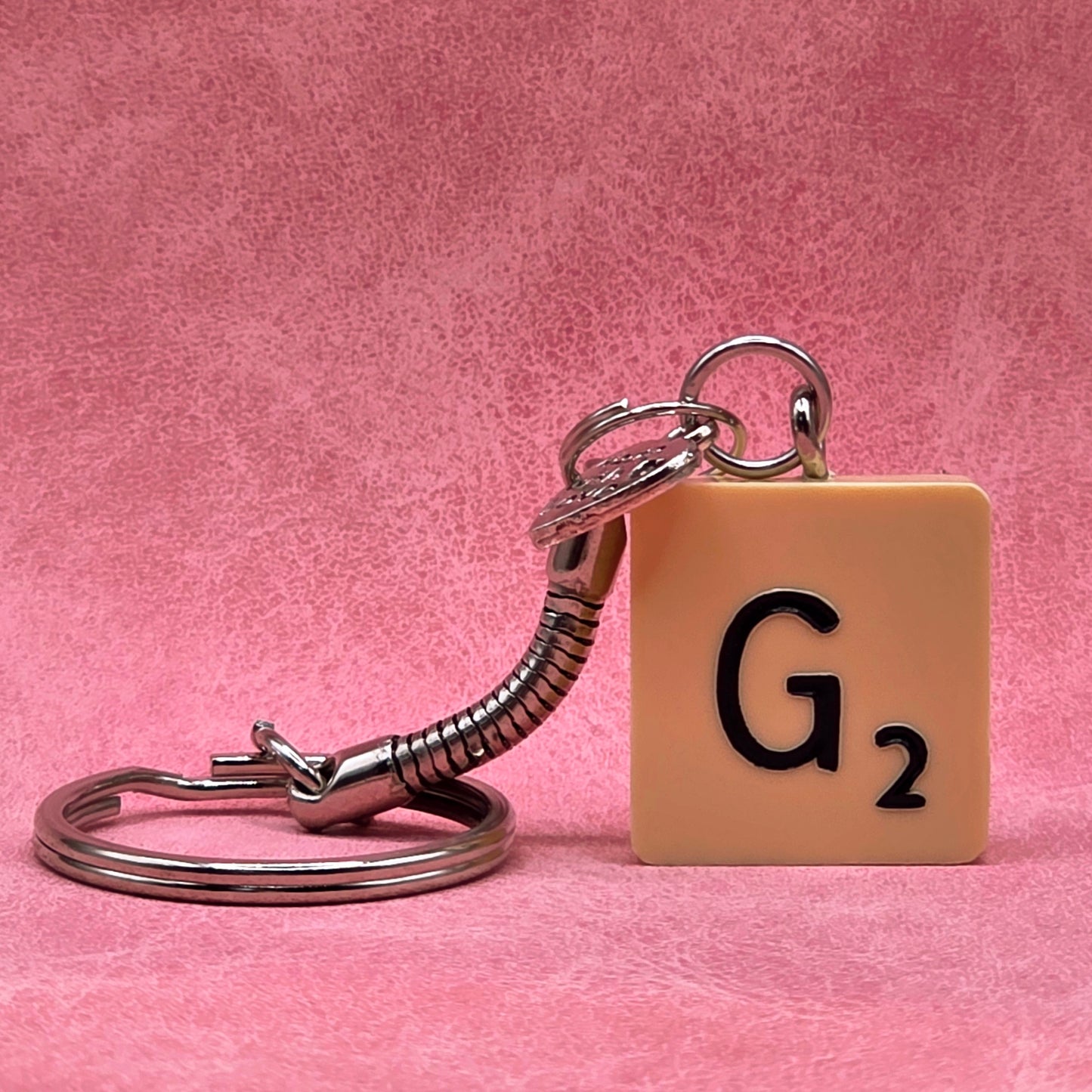 Handmade Vintage Scrabble® Tile Keyring - Letters A, B, F, G, H, L, N, S, W, Y