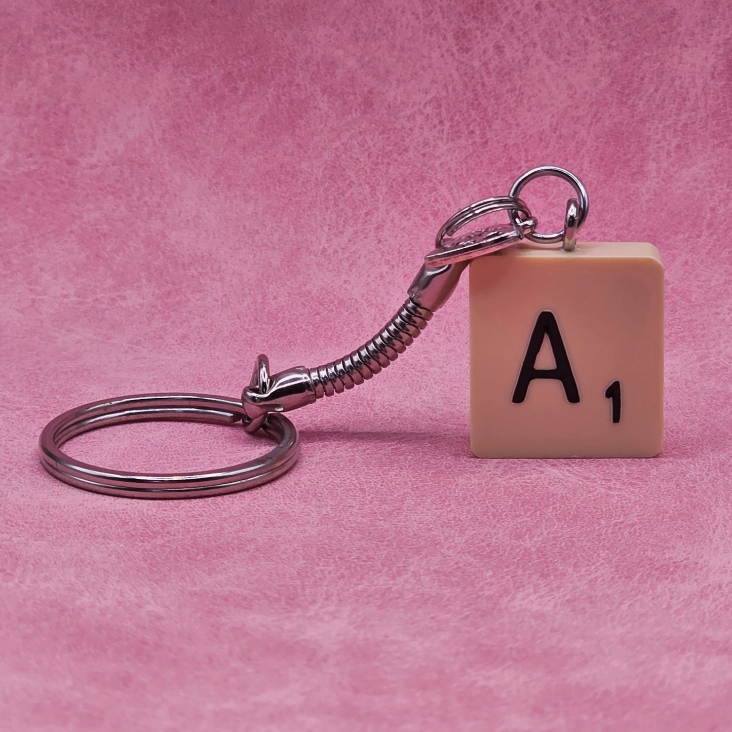 Handmade Vintage Scrabble® Tile Keyring - Letters A, B, F, G, H, L, N, S, W, Y