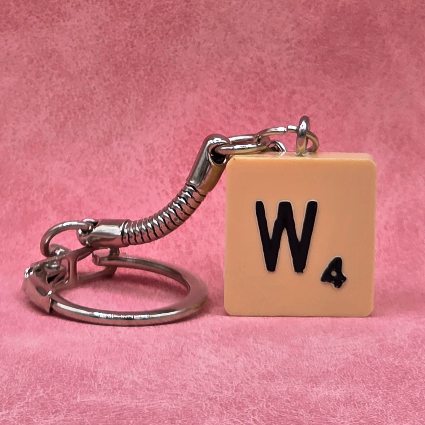 Handmade Vintage Scrabble® Tile Keyring - Letters A, B, F, G, H, L, N, S, W, Y