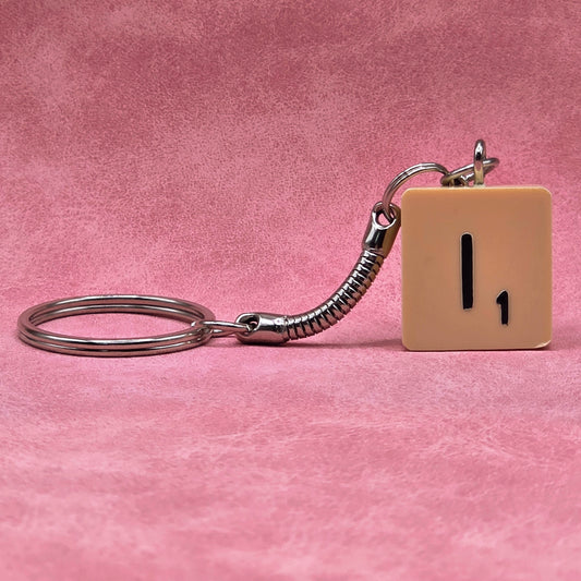 Handmade Vintage Scrabble® Tile Keyring - Letter I